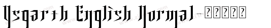 Ysgarth English Normal字体转换
